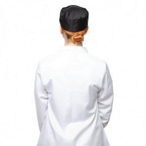 Black Polycotton Chef Skull Cap - Size M 58.4 cm - Whites Chefs Clothing - Fourniresto
