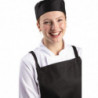 Black Polycotton Chef Skull Cap - Size M 58.4 cm - Whites Chefs Clothing - Fourniresto