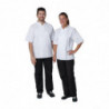 Λευκή μπλούζα μαγειρικής με κοντά μανίκια Vegas - Μέγεθος L