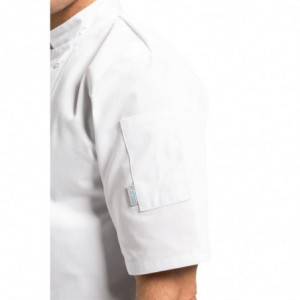 Λευκό μπλούζα μαγειρικής με κοντά μανίκια Vegas - Μέγεθος XXL - Whites Chefs Clothing - Fourniresto