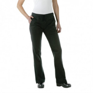 Women's Black Executive Chef Pants - Size XL - Chef Works - Fourniresto