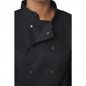 Μαγειρική στολή μαύρη με μακριά μανίκια Vegas - Μέγεθος S - Whites Chefs Clothing - Fourniresto