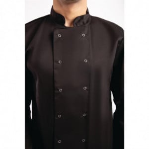 Veste De Cuisine Mixte Noire À Manches Longues Vegas - Taille S - Whites Chefs Clothing - Fourniresto