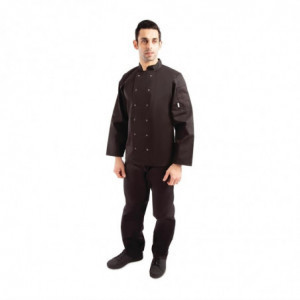 Unisex Black Long Sleeve Vegas Kitchen Jacket - Size Xs - Whites Chefs Clothing - Fourniresto