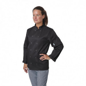Μπλούζα μαγειρικής μαύρη με μακριά μανίκια Vegas - Μέγεθος XXL - Whites Chefs Clothing