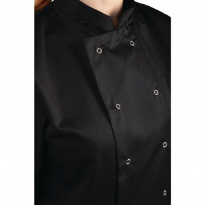 Unisex Black Short Sleeve Vegas Kitchen Jacket - Size Xs - Whites Chefs Clothing - Fourniresto
