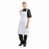 Ποδιά Bavette Λευκή 711 X 656 χιλιοστά - Λευκά Επαγγελματικά Ρούχα Μάγειρα - Fourniresto