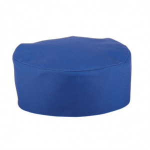Καπέλο μαγειρικής μπλε βασιλικό από πολυβαμβάκι - Ενιαίο μέγεθος - Λευκά Ρούχα Σεφ - Fourniresto