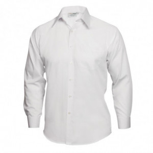 White Unisex Long Sleeve Shirt Uniform Works - Size S - Chef Works - Fourniresto