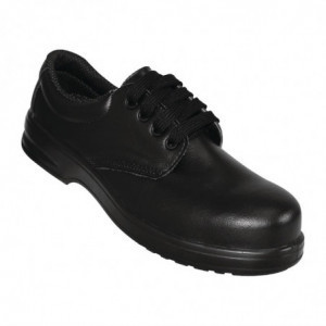 Black Lace-Up Safety Shoes - Size 44 - Lites Safety Footwear - Fourniresto