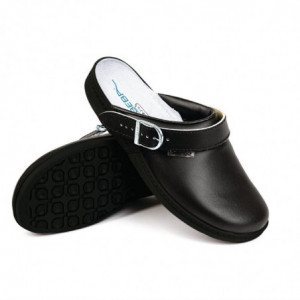 Black Microfiber Clogs - Size 43 - ABEBA - Fourniresto