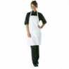 White Bib Apron with Pockets and Adjustable Neck Strap - Chef Works - Fourniresto