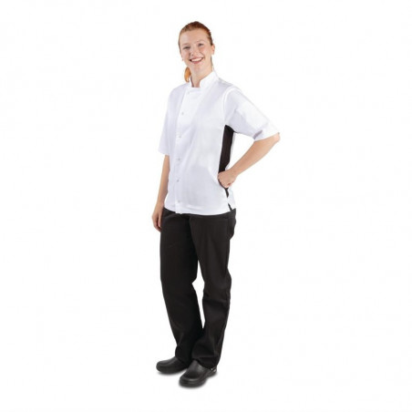 Λευκό ανδρικό μπλουζάκι μαγειρικής Nevada - Μέγεθος XL - Λευκά Ρούχα Σεφ - Fourniresto