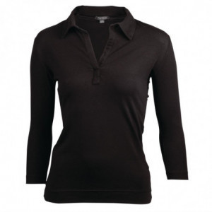 V-neck Black T-shirt for Women - Size Xs - Chef Works - Fourniresto