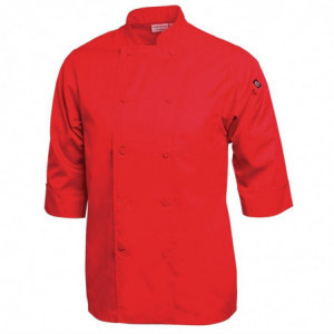 Veste De Cuisine Mixte Rouge - Taille M - Chef Works - Fourniresto