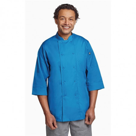 Unisex Blue Kitchen Jacket - Size L - Chef Works - Fourniresto