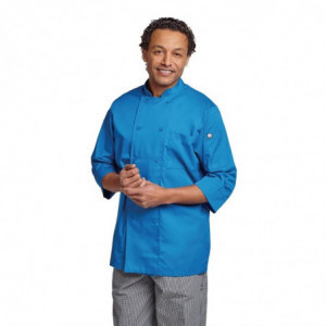 Unisex Blue Kitchen Jacket - Size S - Chef Works - Fourniresto