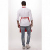 Bib Apron With Adjustable Neck Strap And Double Pocket Red 610 X 860 Mm - Chef Works - Fourniresto