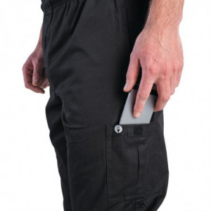 Pantalon de Cuisine Mixte Fit Cargo Noir - Taille XXL - Chef Works - Fourniresto