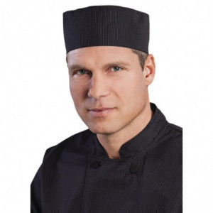 Καπέλο μαγειρικής Cool Vent με λεπτές λευκές ρίγες - Ενιαίο μέγεθος - Chef Works - Fourniresto