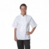 White Short Sleeve Boston Kitchen Jacket - Size L - Whites Chefs Clothing - Fourniresto