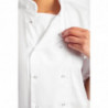 Λευκή μπλούζα μαγειρικής με κοντά μανίκια Boston - Μέγεθος XL - Whites Chefs Clothing - Fourniresto