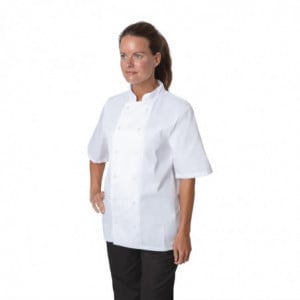 Λευκή μπλούζα μαγειρικής με κοντά μανίκια Boston - Μέγεθος XXL - Whites Chefs Clothing - Fourniresto