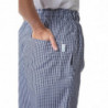 Pantalon de Cuisine Mixte Vegas à Petits Carreaux Bleus et Blancs - Taille L - Whites Chefs Clothing - Fourniresto