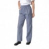 Unisex Vegas Kitchen Pants with Small Blue and White Checks - Size XL - Whites Chefs Clothing - Fourniresto