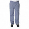 Unisex Vegas Kitchen Pants with Small Blue and White Checks - Size XL - Whites Chefs Clothing - Fourniresto