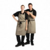 Olive Bib Apron in Polycotton 711 x 965 mm - Whites Chefs Clothing - Fourniresto