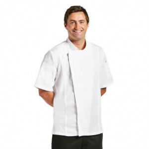Λευκό ανδρικό μπλουζάκι κουζίνας Urban Springfield - Μέγεθος M - Chef Works - Fourniresto