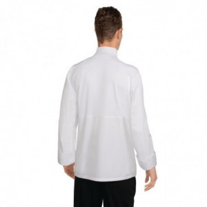 Λευκό μπλούζα μαγειρικής με μακριά μανίκια Calgary - Μέγεθος S - Chef Works - Fourniresto