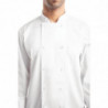 White Unisex Long Sleeve Calgary Kitchen Jacket - Size S - Chef Works - Fourniresto