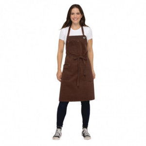 Urban Dorset Rust Bib Apron in Cotton 765 x 865 mm - Chef Works - Fourniresto