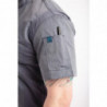 Unisex Short Sleeve Zipper Closure Ink Blue Kitchen Jacket - Size S - Chef Works - Fourniresto