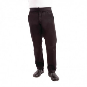 Black Slim Fit Pants for Men - Size S - Chef Works - Fourniresto