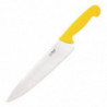 Yellow Chef's Knife Blade 25.5 cm - Hygiplas - Fourniresto