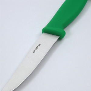 Couteau À Légumes Vert Lame 10 Cm - Hygiplas - Fourniresto