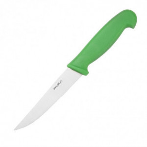 Couteau À Légumes Vert Lame Dentée 10 Cm - Hygiplas - Fourniresto