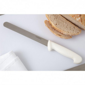 Couteau À Pain Blanc Lame 20,5 Cm - Hygiplas - Fourniresto