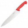 Couteau De Cuisinier Rouge Lame 25,5 Cm - Hygiplas - Fourniresto