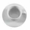 Στοιβαζόμενο Λευκό Φλιτζάνι Τσαγιού Whiteware 200 ml Ø 80 mm - Σετ 12 - Olympia - Fourniresto