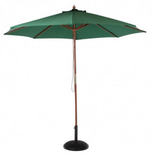 Green Round Parasol Ø 3 M - Bolero - Fourniresto