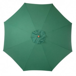 Green Round Parasol Ø 3 M - Bolero - Fourniresto