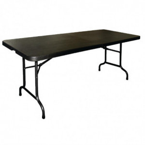 Πτυσσόμενο τραπέζι μαύρο 180 εκατοστών - Bolero - Fourniresto