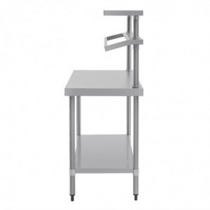Table De Préparation Inox Avec Support Bacs Gn 1200 X 600 Mm - Vogue - Fourniresto