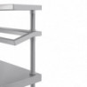 Table De Préparation Inox Avec Support Bacs Gn 1200 X 600 Mm - Vogue - Fourniresto