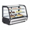 Black 160 L Countertop Refrigerated Display Case - Polar - Fourniresto