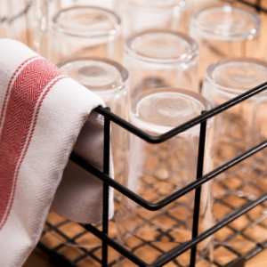High Washing Basket for Glasses 350 x 350 mm - Vogue - Fourniresto